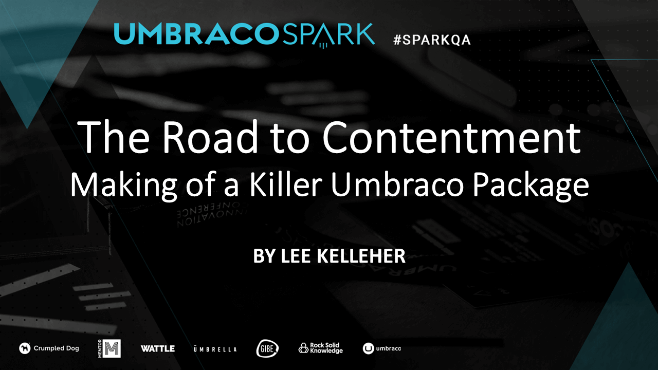 Umbraco Spark landing slide